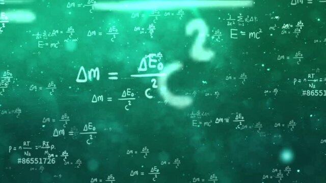 Einstein Formula Equations Flying Background For Study and Research Purpose