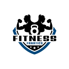 women fitness shield logo