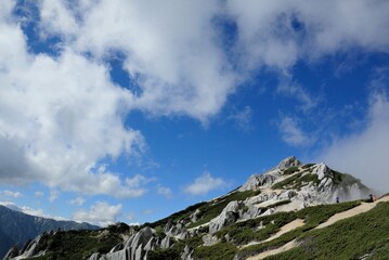 Fototapeta premium 北アルプス、表銀座ルートの風景、燕岳
