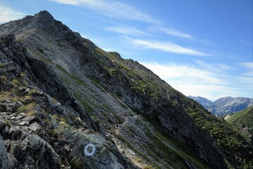 北アルプス、表銀座ルートの風景、ロングトレイル
