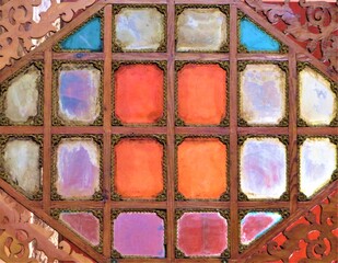 colorful stained windows
