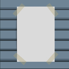 blank paper sheet with corner