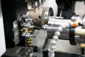Fototapeta na wymiar CNC machining center spindle