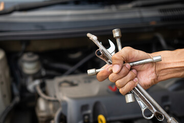 Obraz premium Tool for drills, maintenance of engines of cars for transportation, motor vehicles.