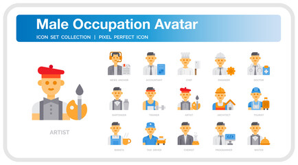 Occupation Avatar icon set