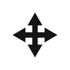 Extend resize cursor icon design. vector illustration