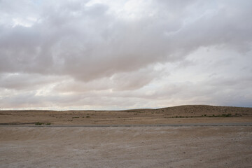 Fototapeta na wymiar landscape with the negev desert in the south of israel