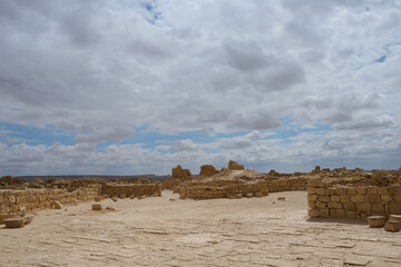 ruins of an ancient Nabatean city in the northern Negev