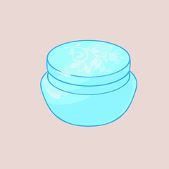 cute funny cartoon illustration of spa industry on background