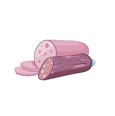 cute funny cartoon food illustration on background