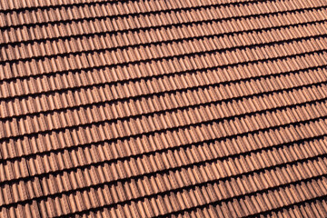 Padrão de telhado de telhas francesas