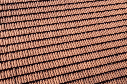 Padr&atilde;o de telhado de telhas francesas