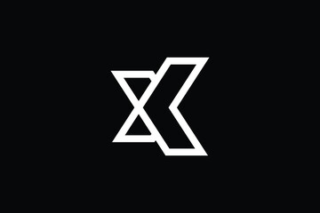 Creative Innovative Initial XK logo and KX logo. XK Letter Minimal luxury Monogram. KX Professional initial design. Premium Business typeface. Alphabet symbol and sign.