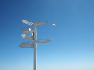 Olympos teleferic, Tahtali mountain. Mountain and Mediterranean Sea views. Kemer, Turkey