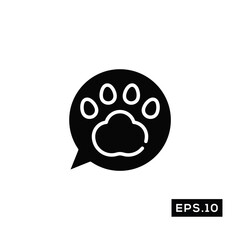 Pet care Icon Vector. Pet health Icon Vector Illustration Template For Web and Mobile