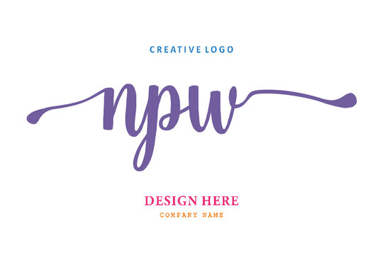 NPW lettering logo is simple, easy to understand and authoritative