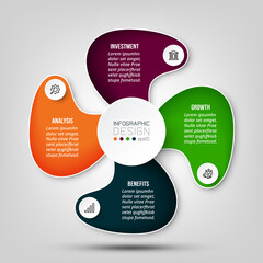 Business or marketing diagram infographic template.
