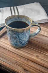 Rustic coffee cup