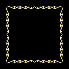 Gold Retro art and graphic Decorative, Frame,Border Design