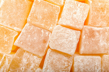 Tasty Turkish delight as background