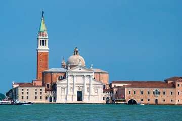 Fototapeta na wymiar View to church of San Giorgio Maggiore from Grand Canal, Venice, Italy