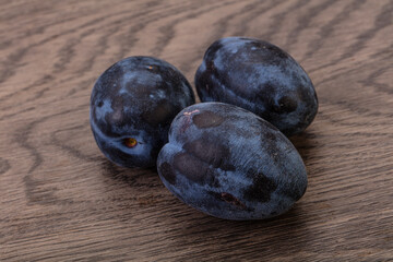 Ripe sweet and tasty plum