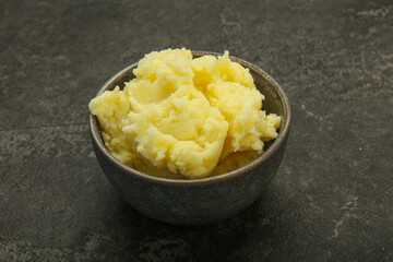 Mashed potato in the bowl