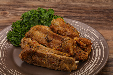 Stewed pork ribs with spices