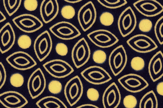 Colored African fabric – Seamless pattern, cotton, photo