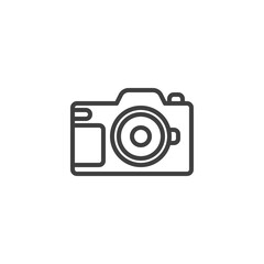 Photo camera line icon