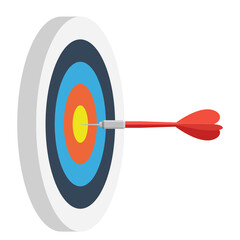 Cartoon vector illustration object darts game