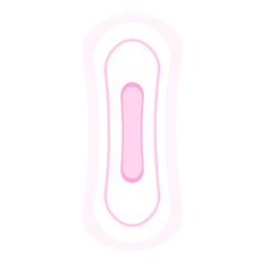 Cartoon vector illustration object Sanitary napkin