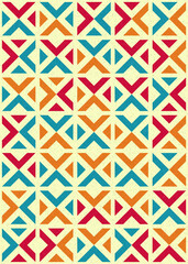 Abstract Geometric Pattern generative computational art illustration