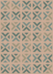 Abstract Geometric Pattern generative computational art illustration