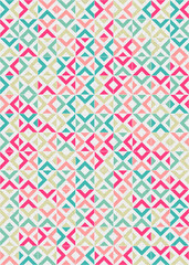 Abstract Geometric Pattern generative computational art illustration