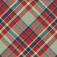 Seamless pattern of scottish tartan plaid. Repeatable background with check fabric texture. Vector backdrop striped textile print.