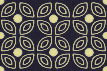 Colored African fabric – Seamless pattern, cotton, photo