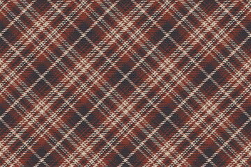Seamless pattern of scottish tartan plaid. Repeatable background with check fabric texture. Vector backdrop striped textile print.