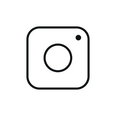 Camera icon. Social media sign icon.