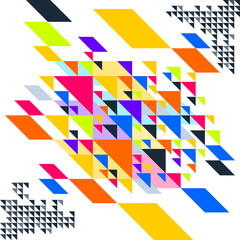 Abstract Colorful Geometric Background Design Concept