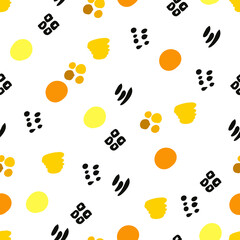 Vector abstract background. Seamless brush stroke pattern.