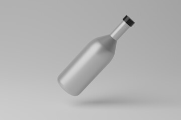 3D Illustration. Blank Bottle Mockup