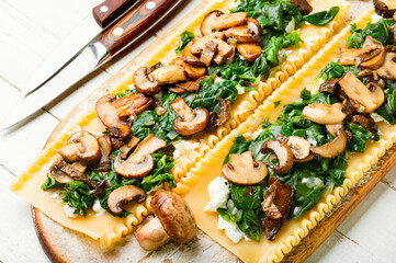 Traditional Italian lasagna