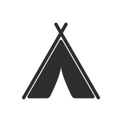 tent icon. tent icon glyph style design © sekinekhanim