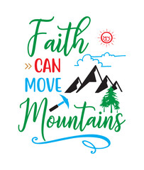 Faith Can Move Mountains - Sweatshirt - Pullover Sweater - Women's Sweater - Jesus - God - Shirt - Christmas - Christian Shirt
