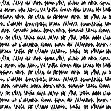 Unreadable text seamless pattern. A seamless pattern made with hand drawn unreadable text.