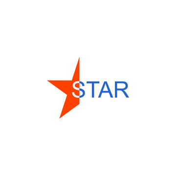 abstract logo image of half star and star sentence