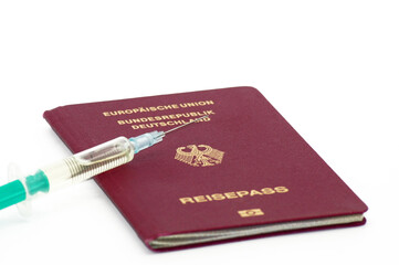 Reisepass der Bundesrepublik Deutschland und Impfung 