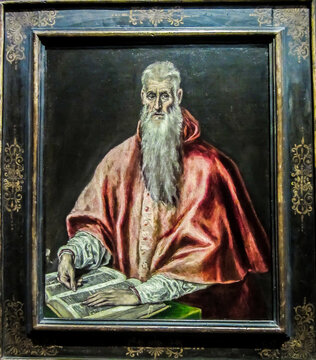 Saint Jerome as Cardinal, possibly by El Greco. National Gallery, London.