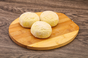 Raw potato zrazy for cooking